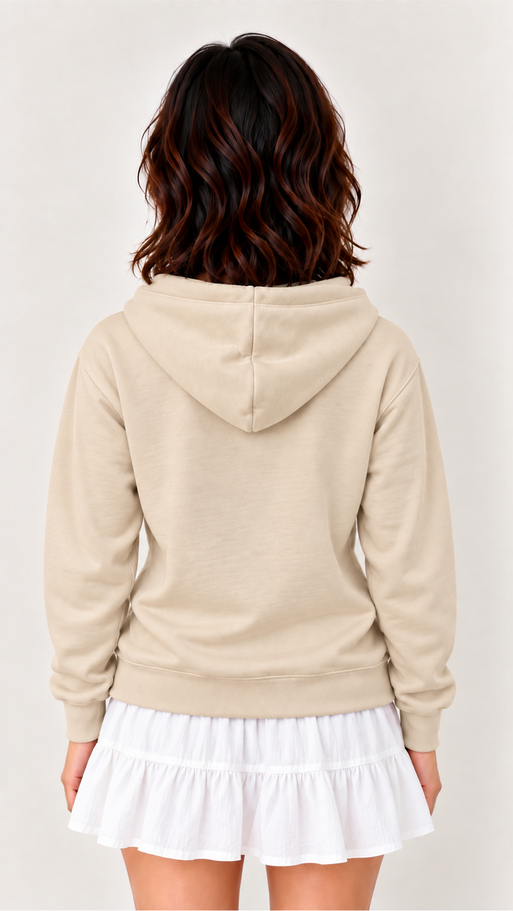 Custom Women's Hoodie-Beige