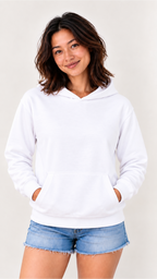 Custom Women's Hoodie-White
