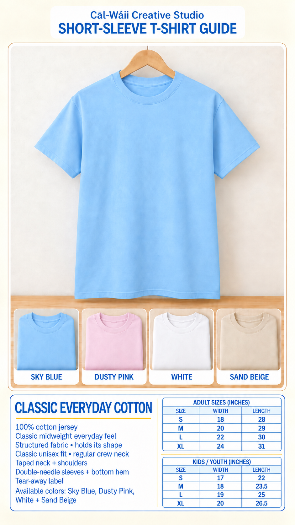 Gildan Tshirt Guide
