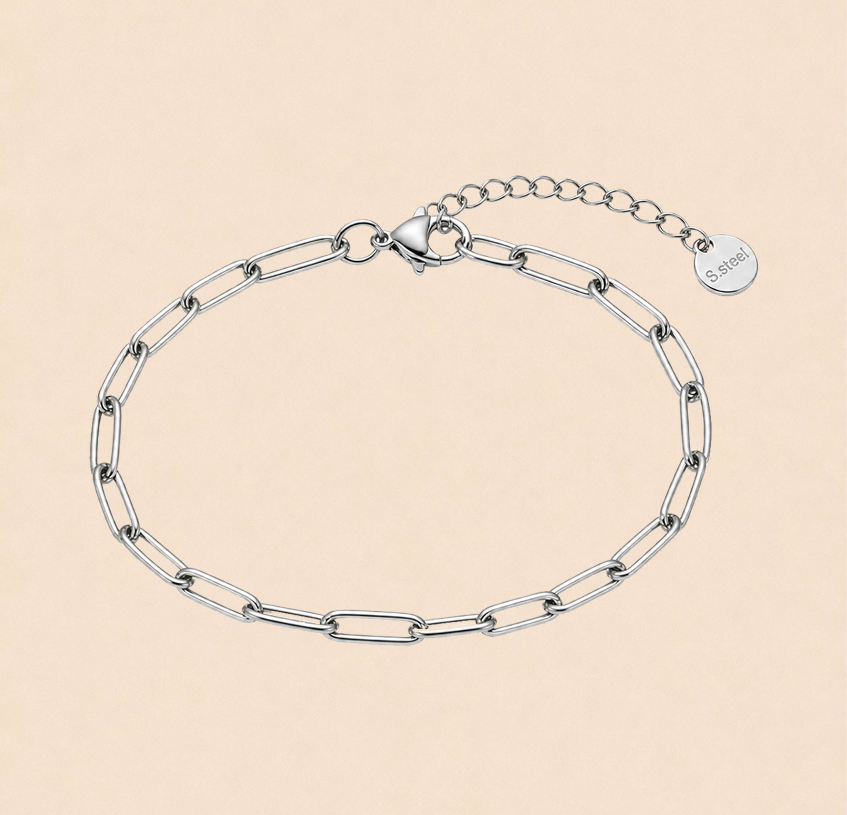 Base001 Paperclip Chain Bracelet
