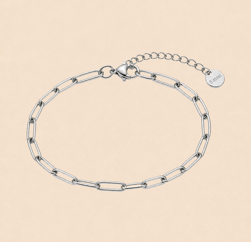 Base001 Paperclip Chain Bracelet