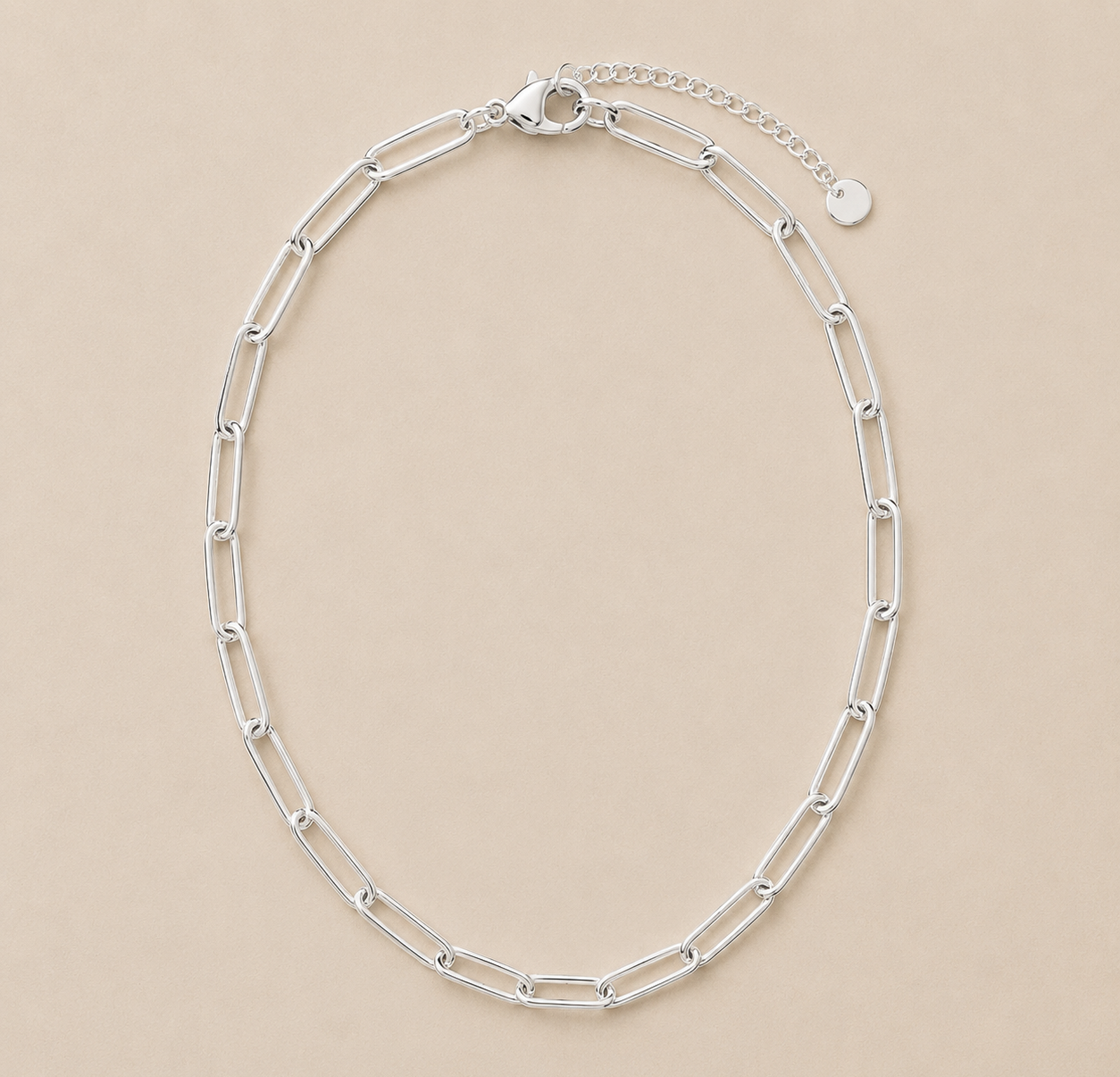 Base001 Paperclip Chain Necklace
