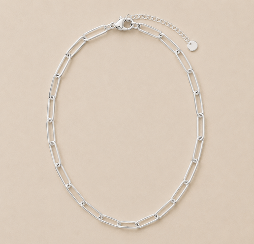 Base001 Paperclip Chain Necklace