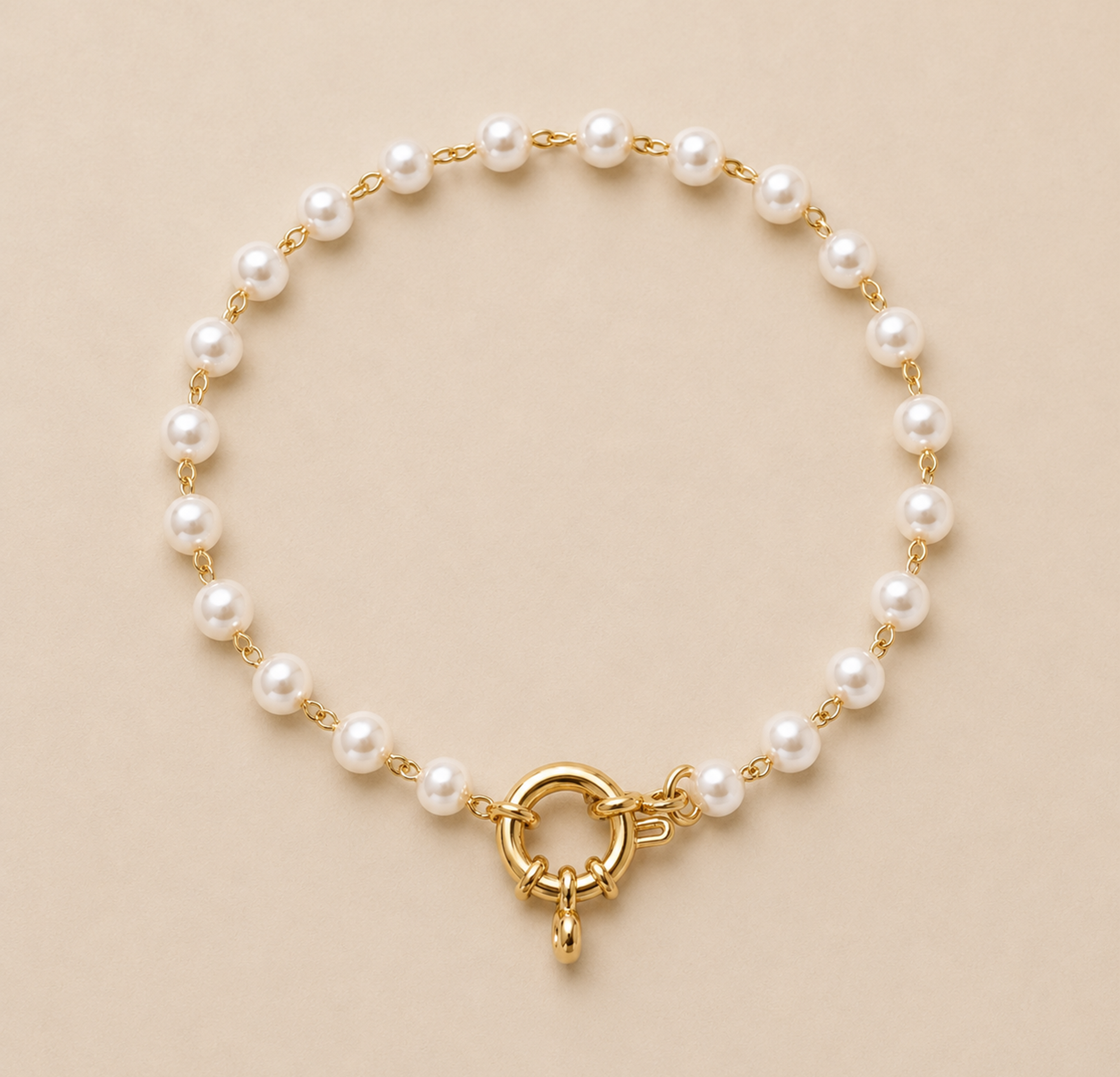 Base002 Pearl Toggle Bracelet
