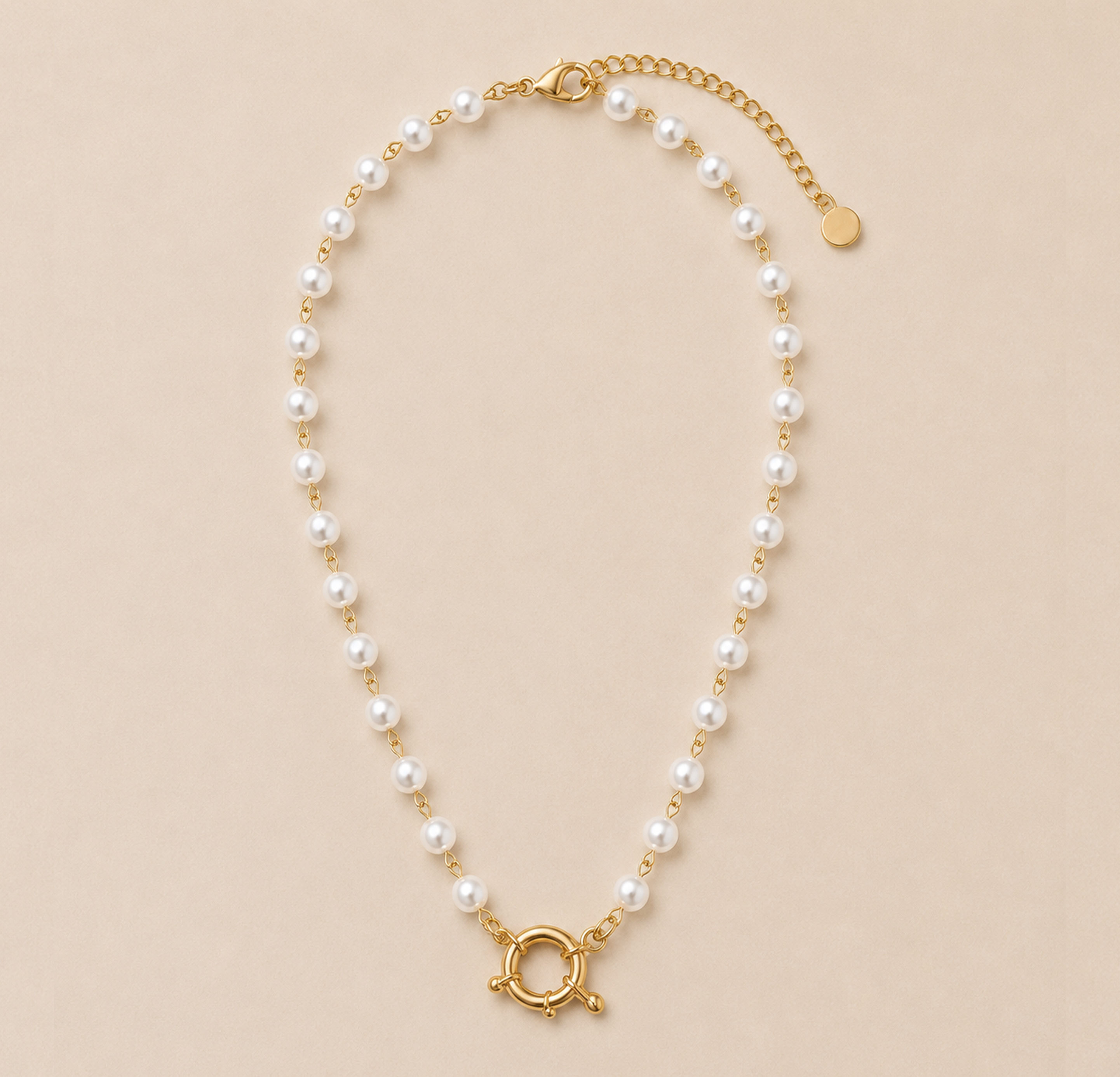 Base002 Pearl Toggle Necklace