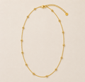 Base004 Gold Beaded Necklace