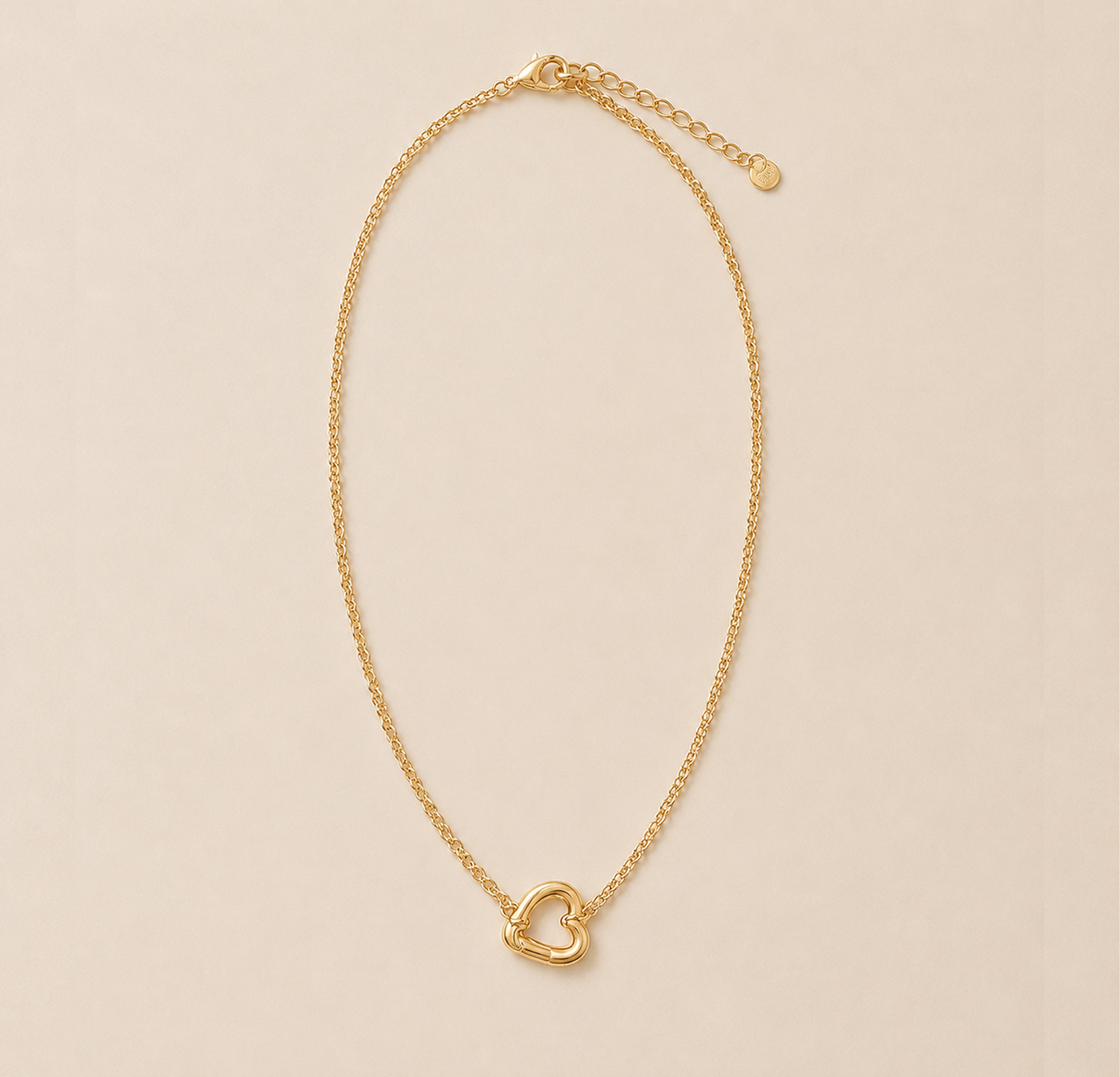 Base006 Heart Connector Necklace