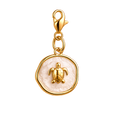 CH-CV-002 Gold Polish Turtle Charm
