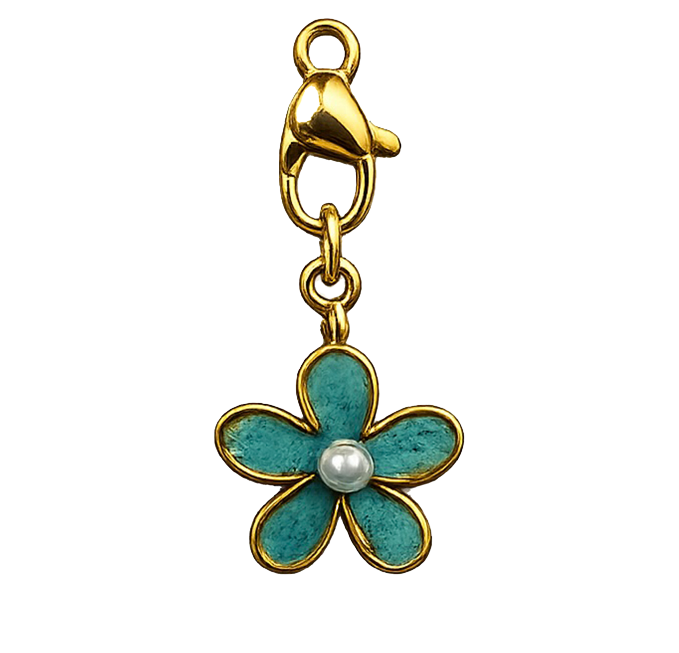 CH-CV-020 Pearl Flower Charm