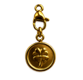 CH-LS-006 Gold Coin Clover Charm