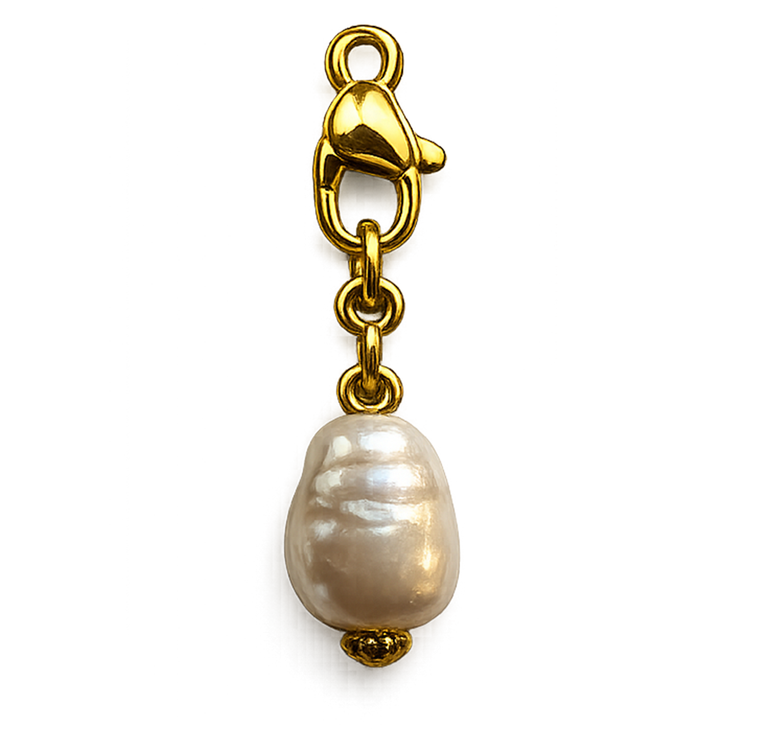 CH-LS-009 Elongated Pearl Charm