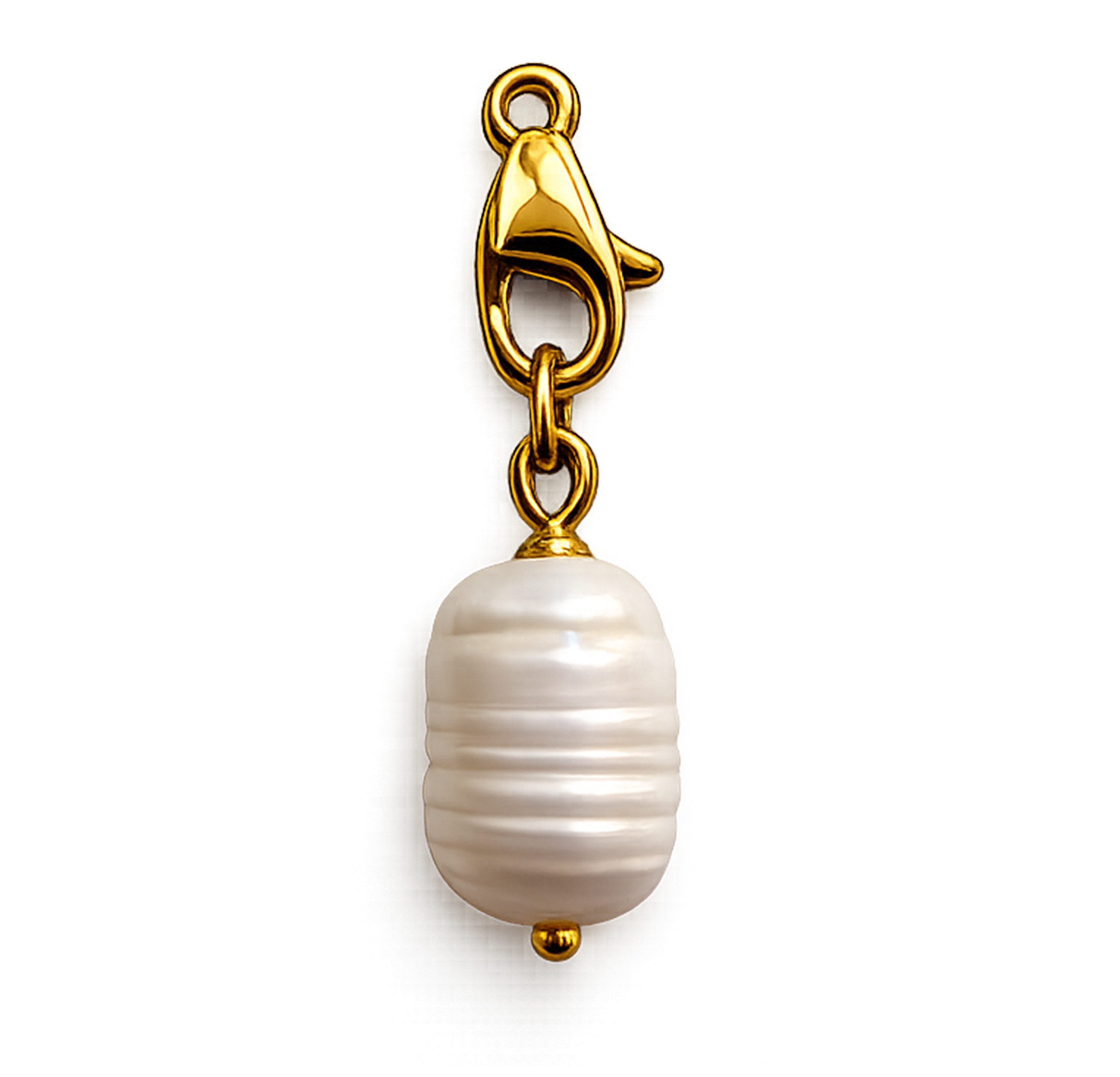 CH-LS-013 Mini Ribbed Pearl Charm