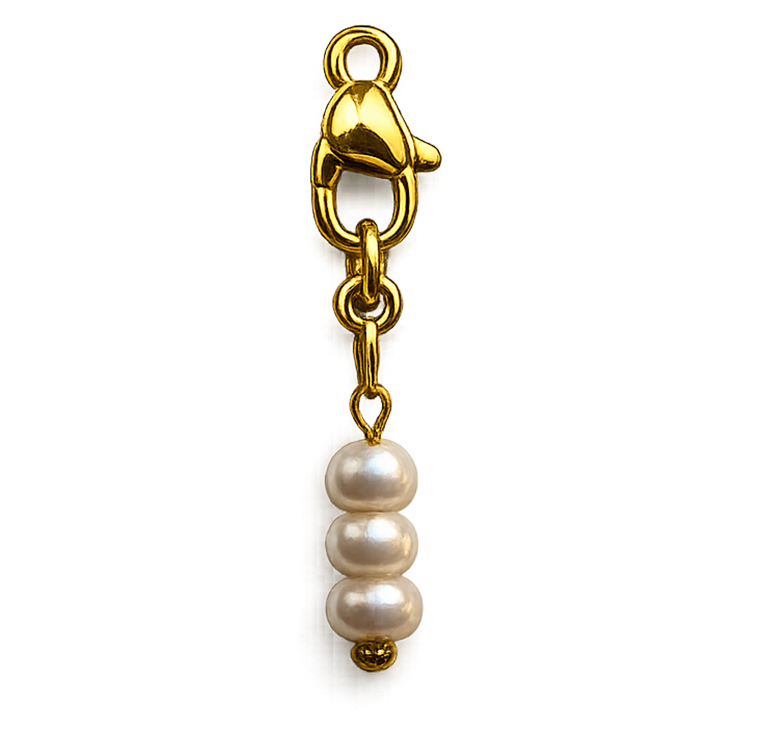 CH-LS-014 Triple Pearl Drop Charm