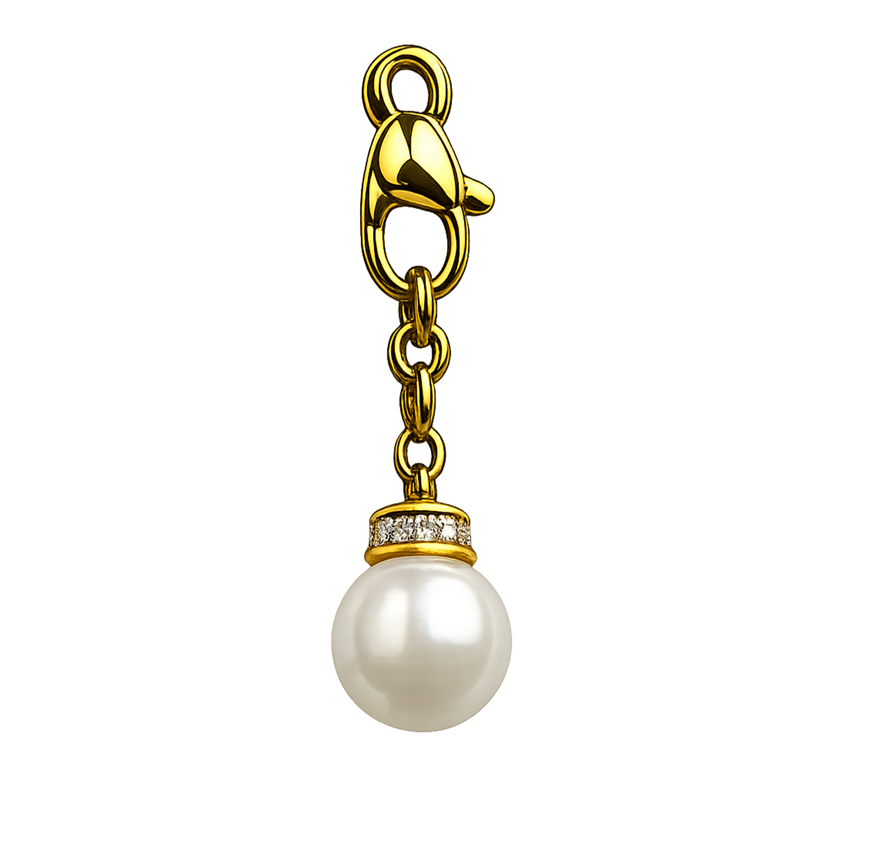 CH-LS-017 Rhinestone Pearl Charm