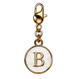 CH-SE-022 White Initial B Charm