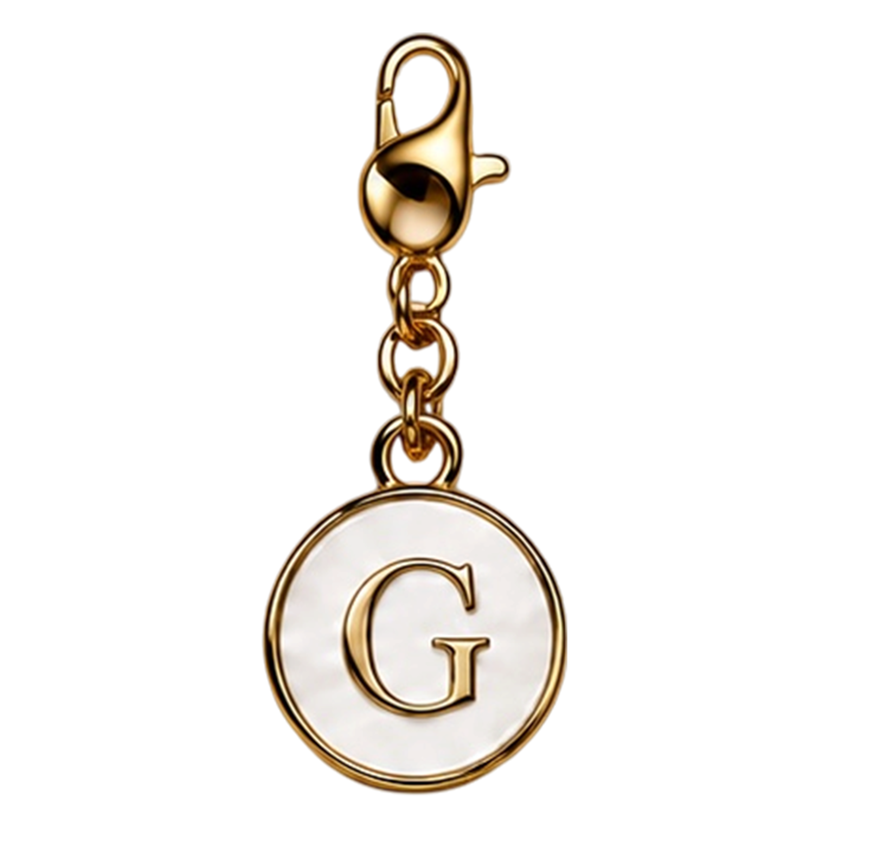 CH-SE-027 White Initial G Charm