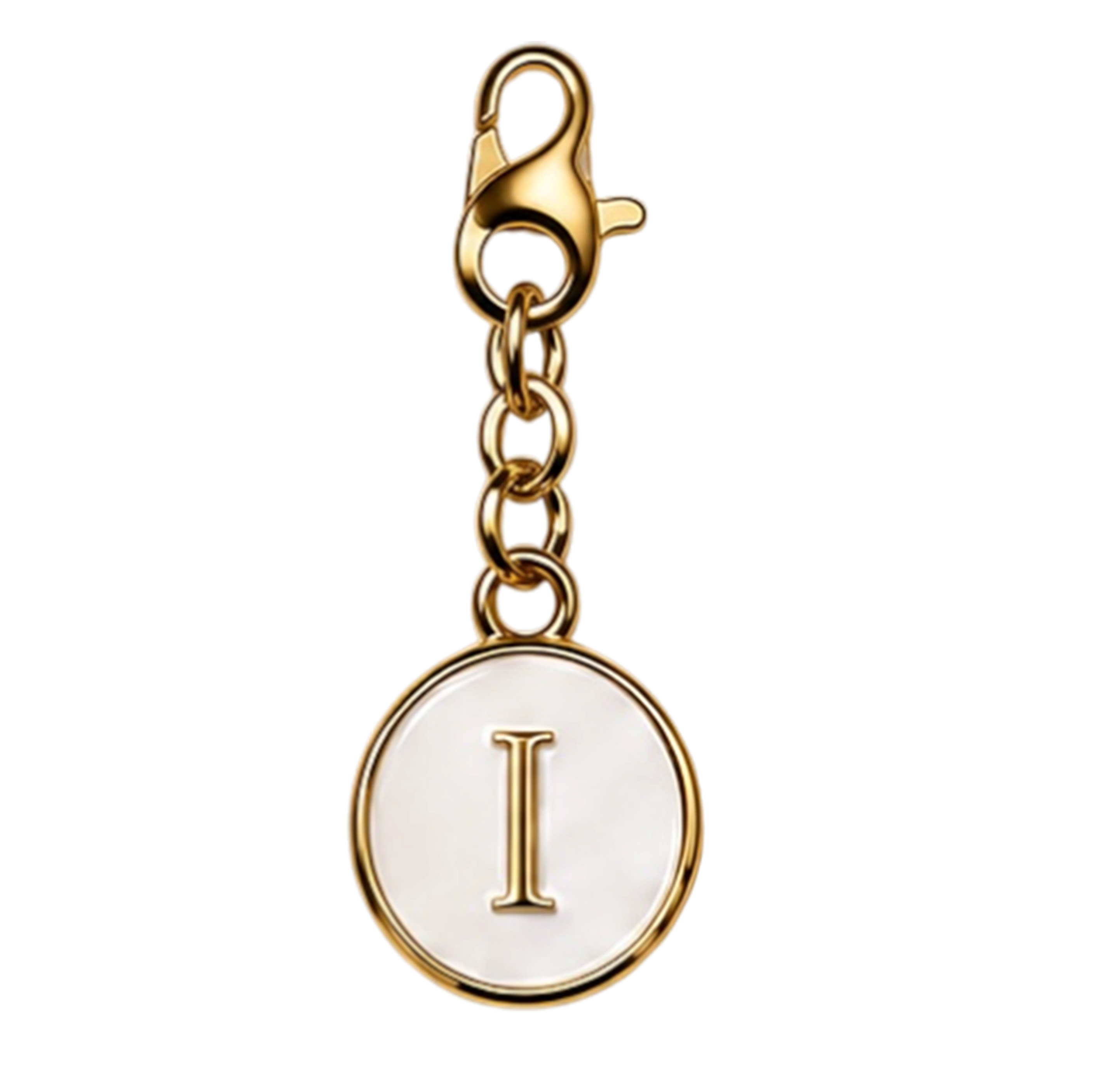 CH-SE-029 White Initial I Charm