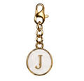 CH-SE-030 White Initial J Charm
