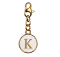 CH-SE-031 White Initial K Charm