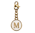 CH-SE-033 White Initial M Charm