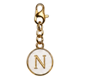 CH-SE-034 White Initial N Charm