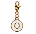 CH-SE-035 White Initial O Charm