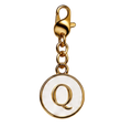 CH-SE-037 White Initial Q Charm