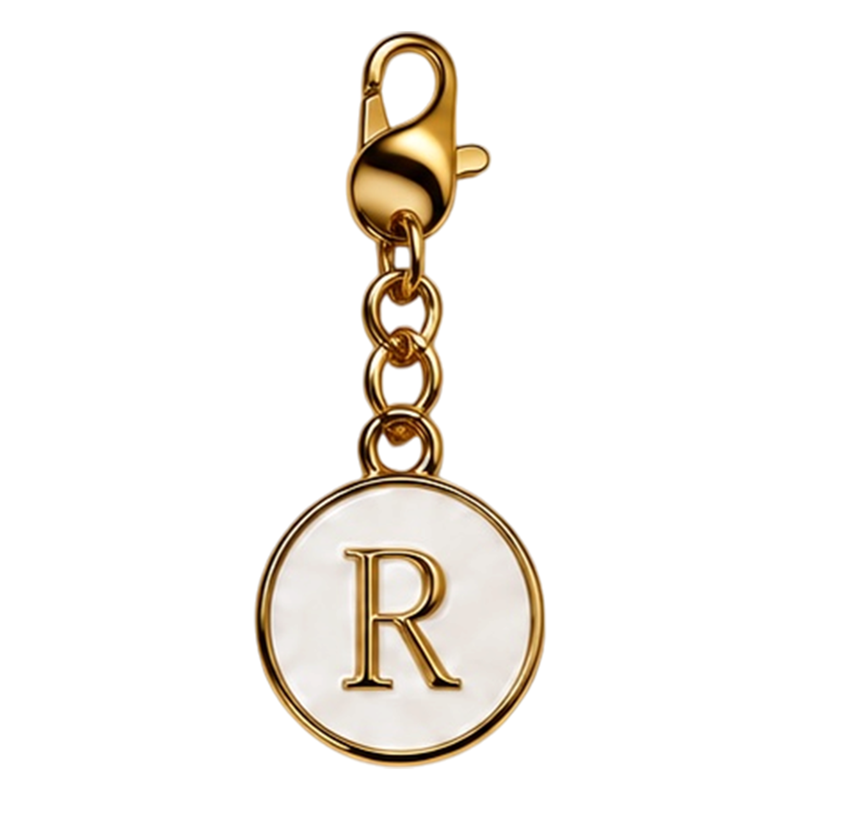 CH-SE-038 White Initial R Charm