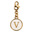 CH-SE-042 White Initial V Charm
