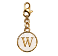 CH-SE-043 White Initial W Charm