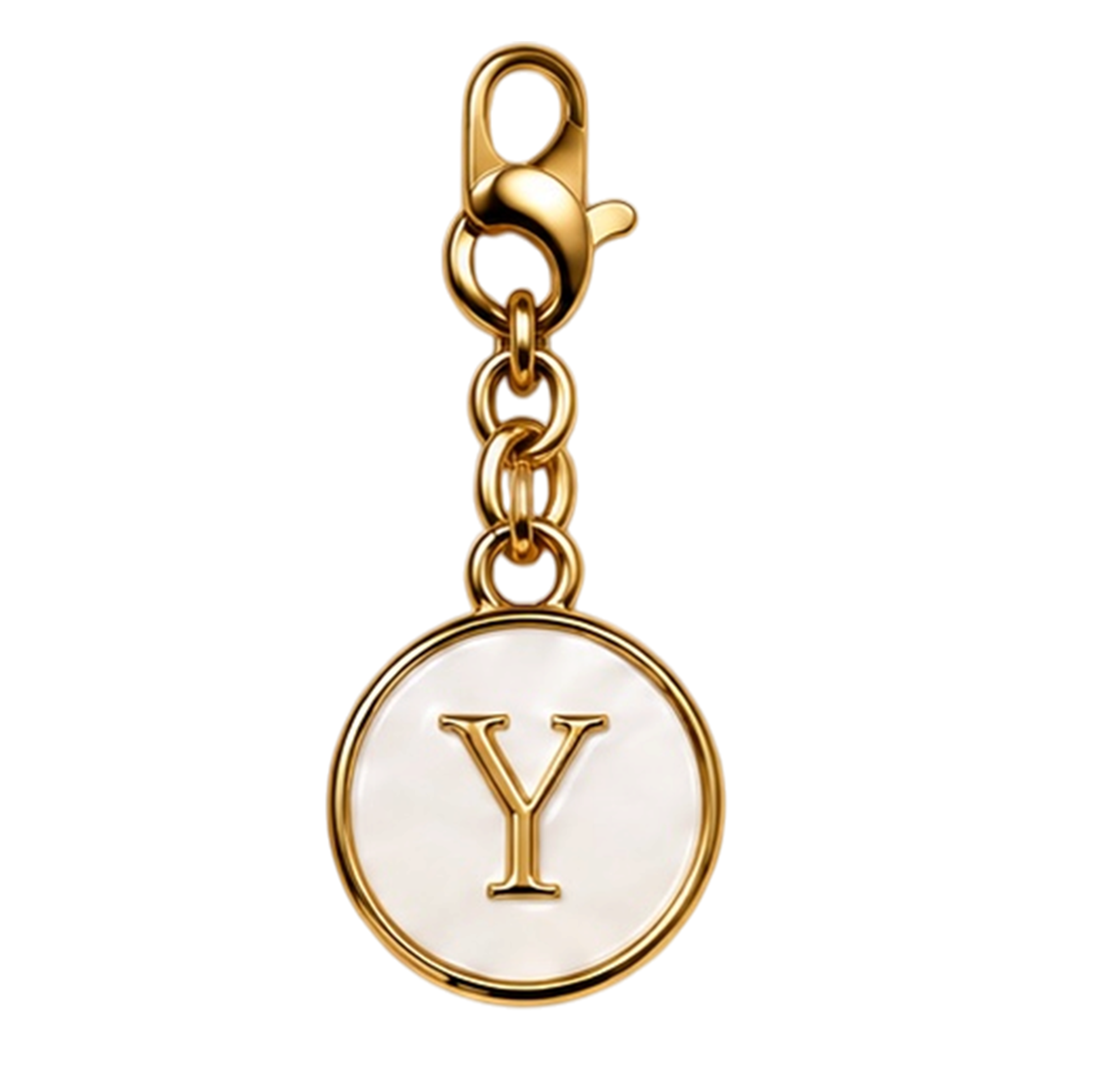 CH-SE-045 White Initial Y Charm