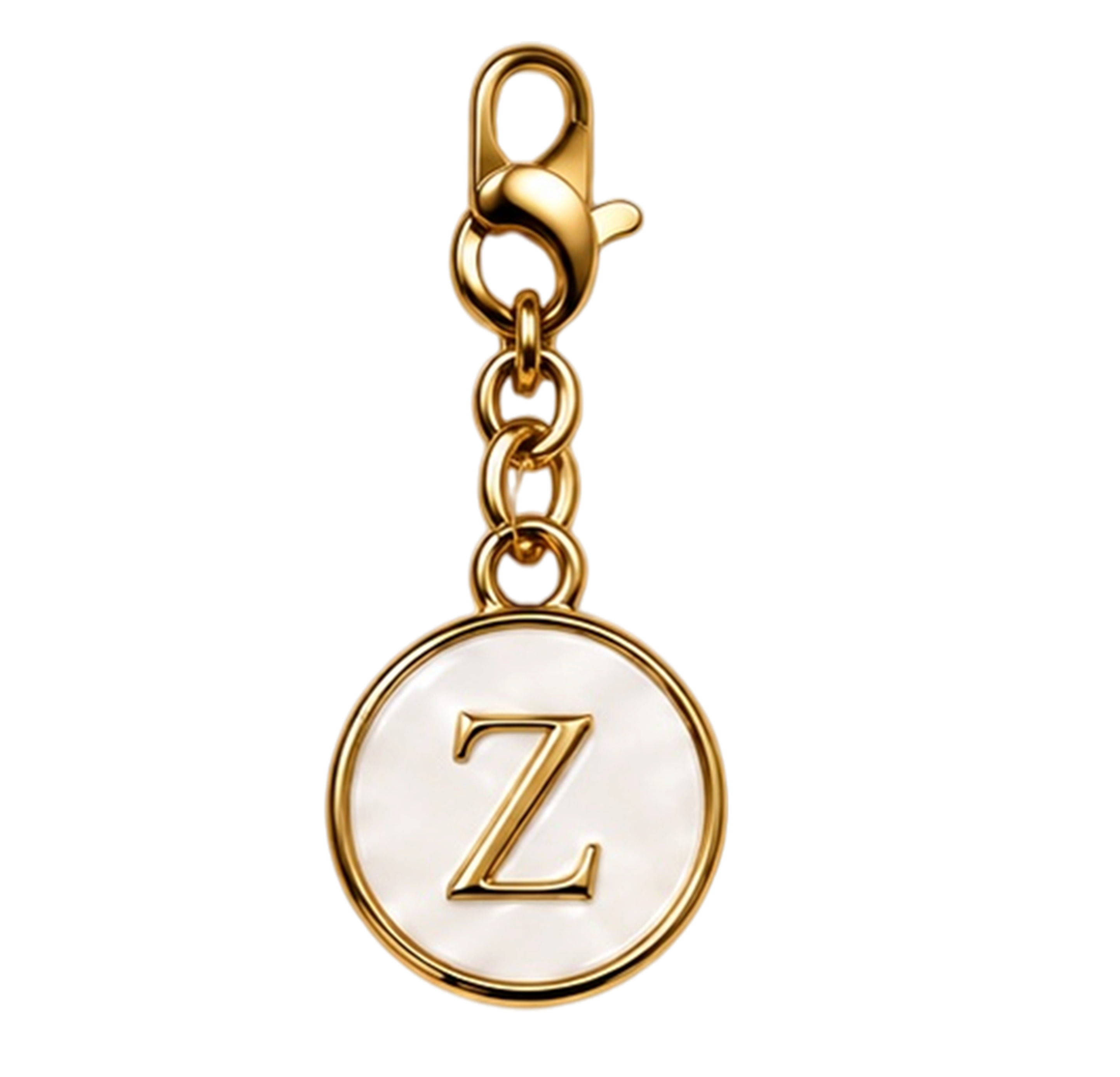 CH-SE-046 White Initial Z Charm