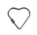 CN001 Silver Heart Screw Lock Connector