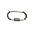 CN002 Silver Oval Screw Lock Connector