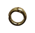 CN004 Gold Round Spring Ring Clasp