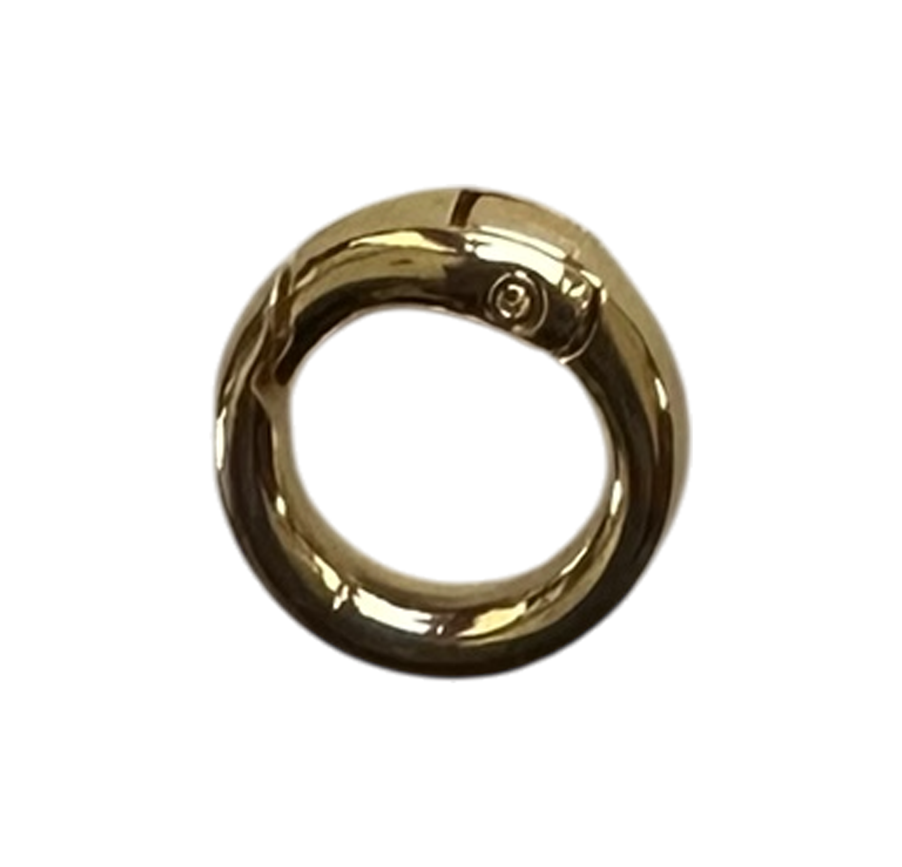 CN004 Gold Round Spring Ring Clasp