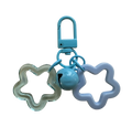 CN006 Blue Flower Bell Connector Charm