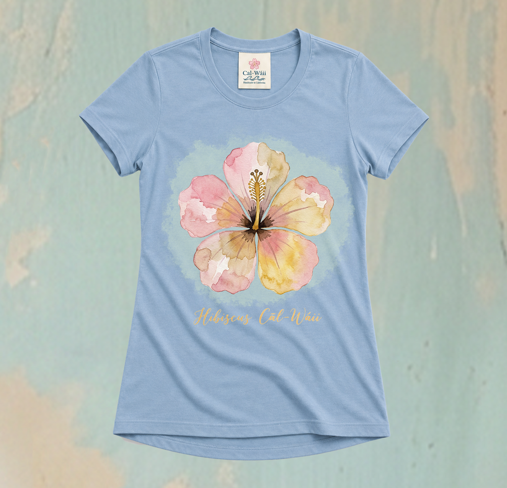 CW01-Hibiscus Cāl-Wáii Tee