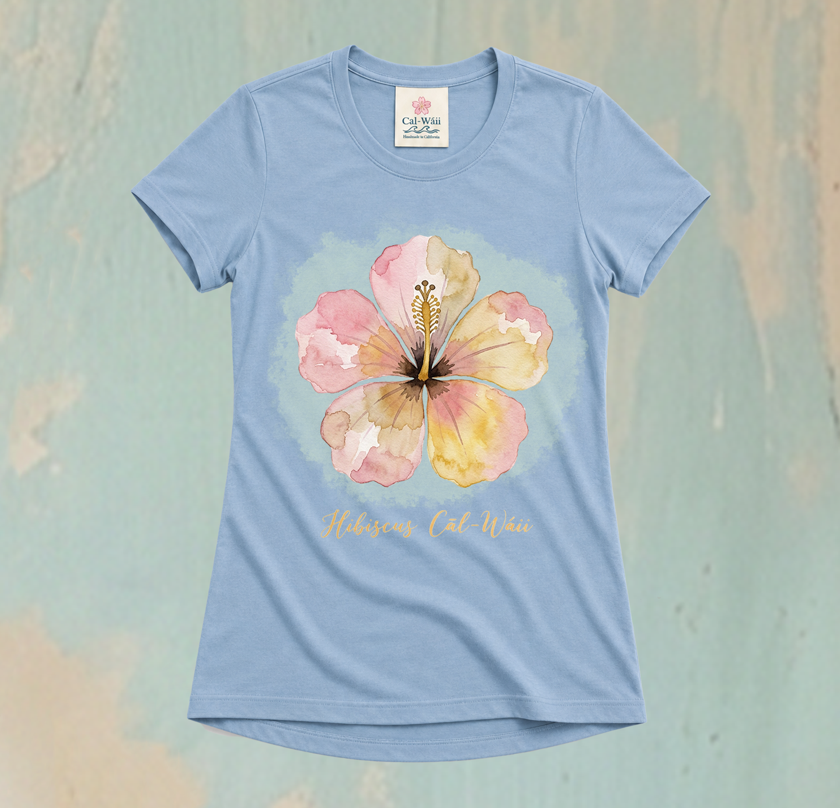CW01-Hibiscus Cāl-Wáii Tee