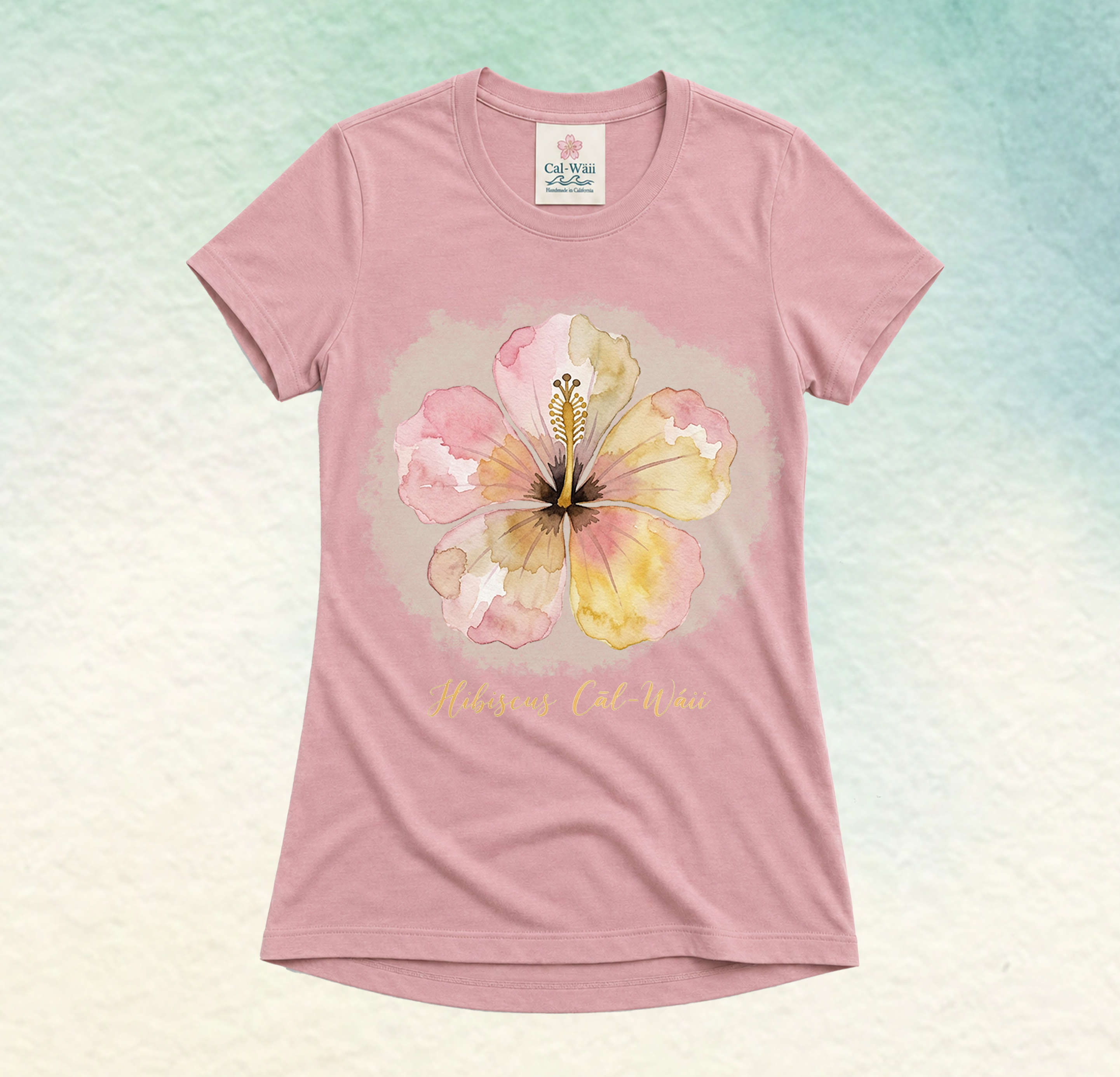 CW01-Hibiscus Cāl-Wáii Tee