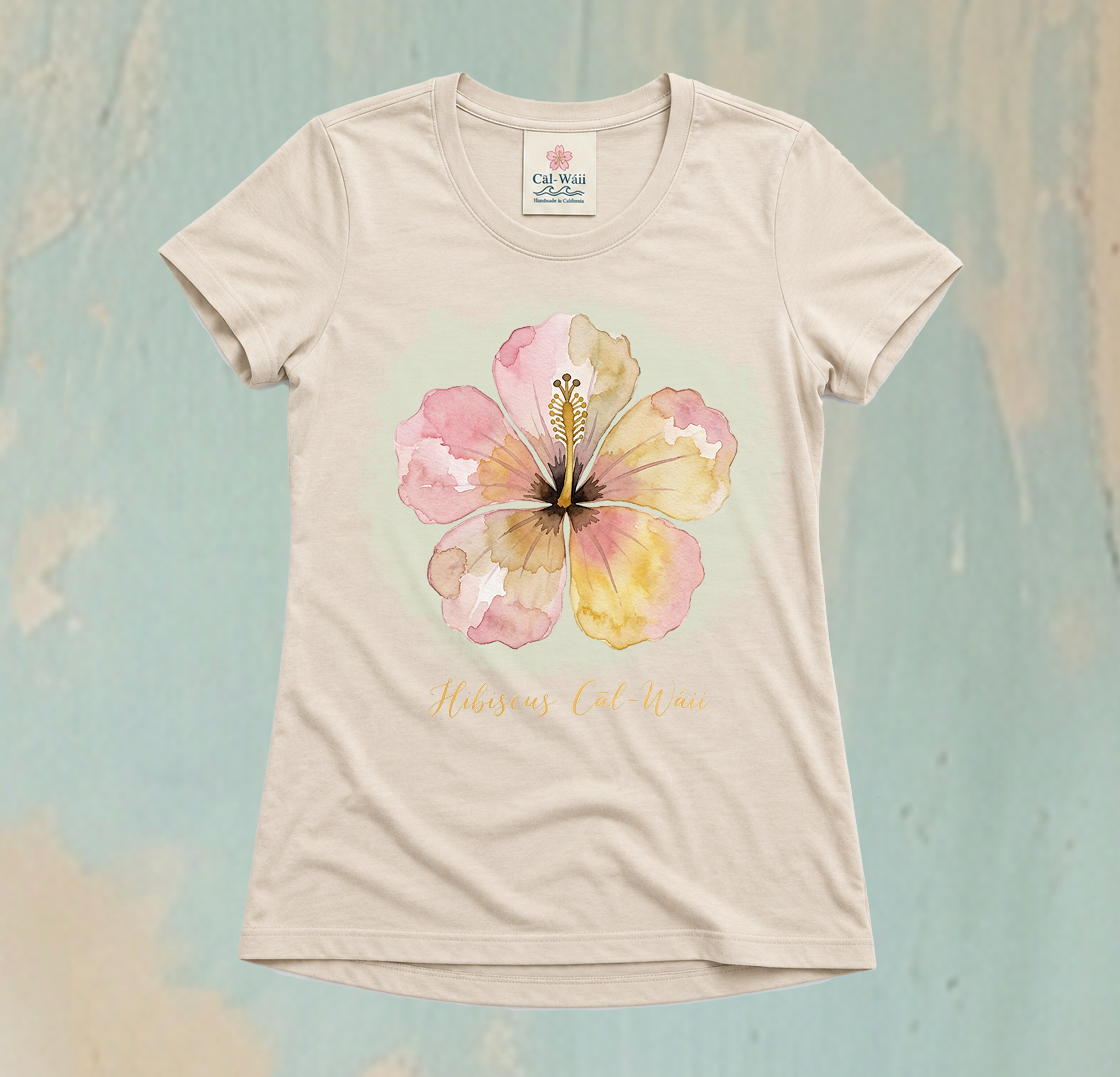 CW01-Hibiscus Cāl-Wáii Tee
