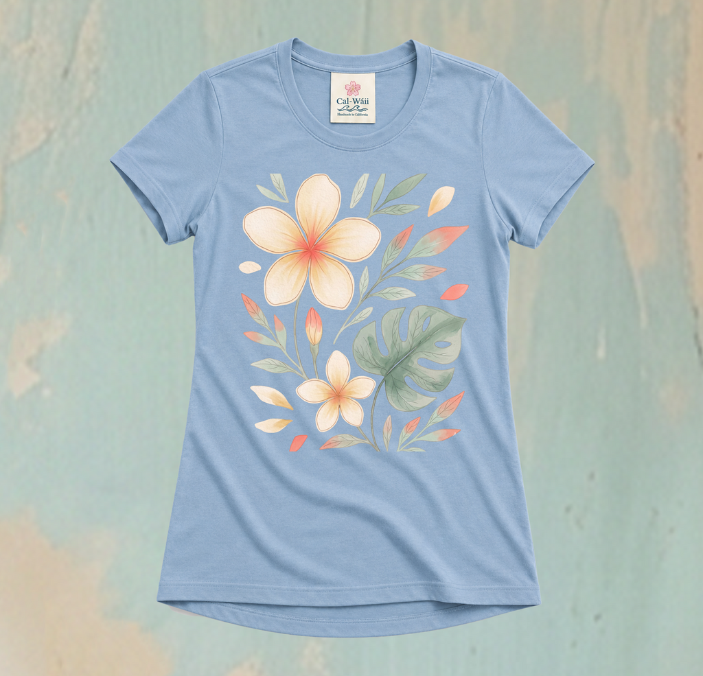 CW02-Tropical Garden Cāl-Wáii Tee