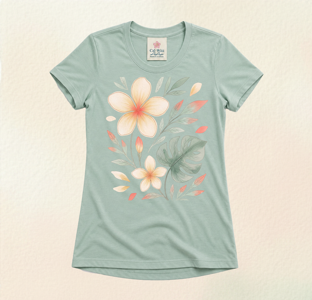 CW02-Tropical Garden Cāl-Wáii Tee