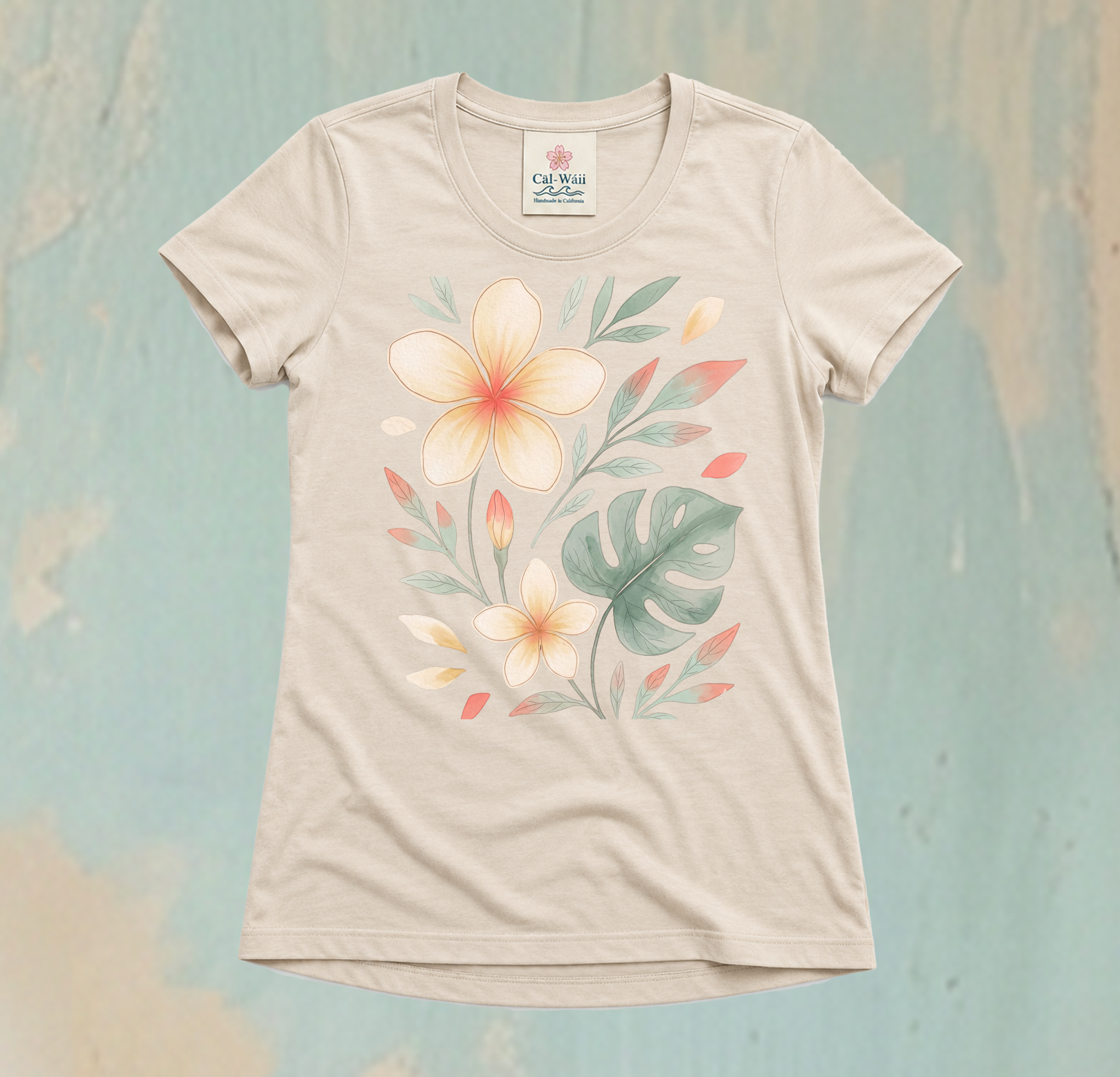 CW02-Tropical Garden Cāl-Wáii Tee