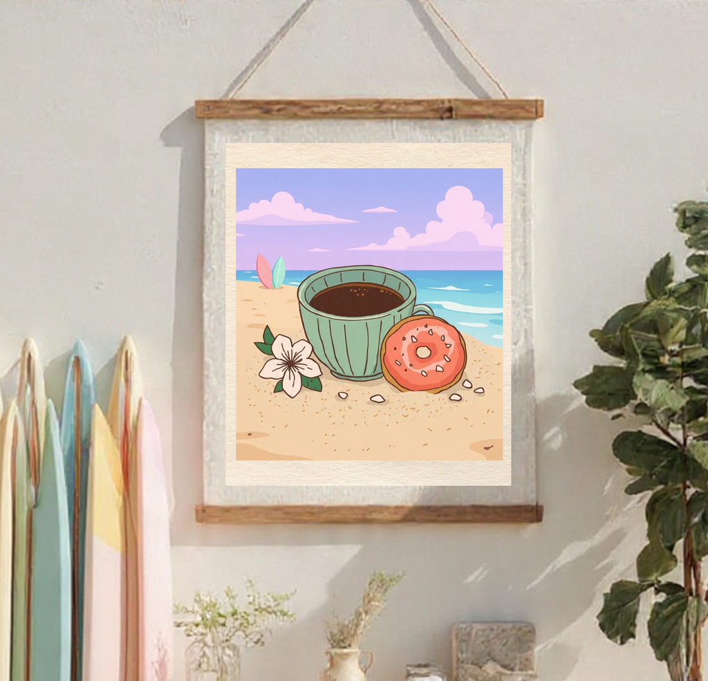 Hawaii Tropical Art Prints Bundle (35 PNG Files) | Coastal Wall Art | Beach Aesthetic Decor | Digital Download