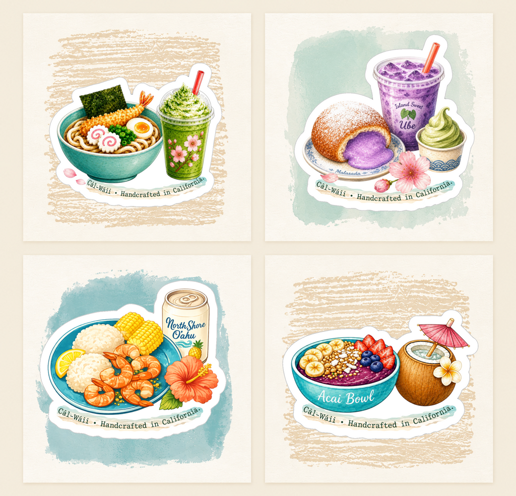 Hawaii Food Collection Sticker Sheet 02