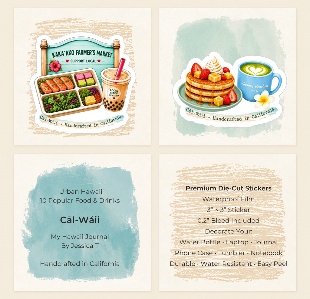 Hawaii Food Collection Sticker Sheet 03