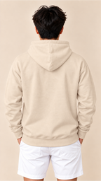 Custom Men's Hoodie-Beige