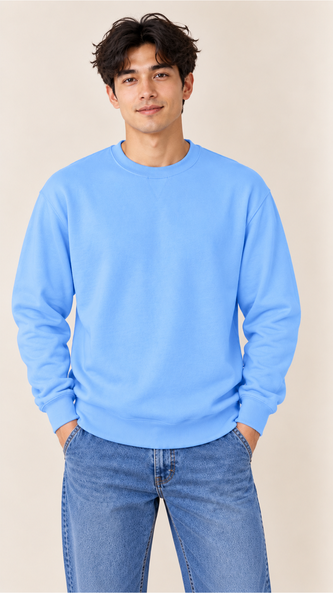 Custom Men's Sweatshirt-Blue