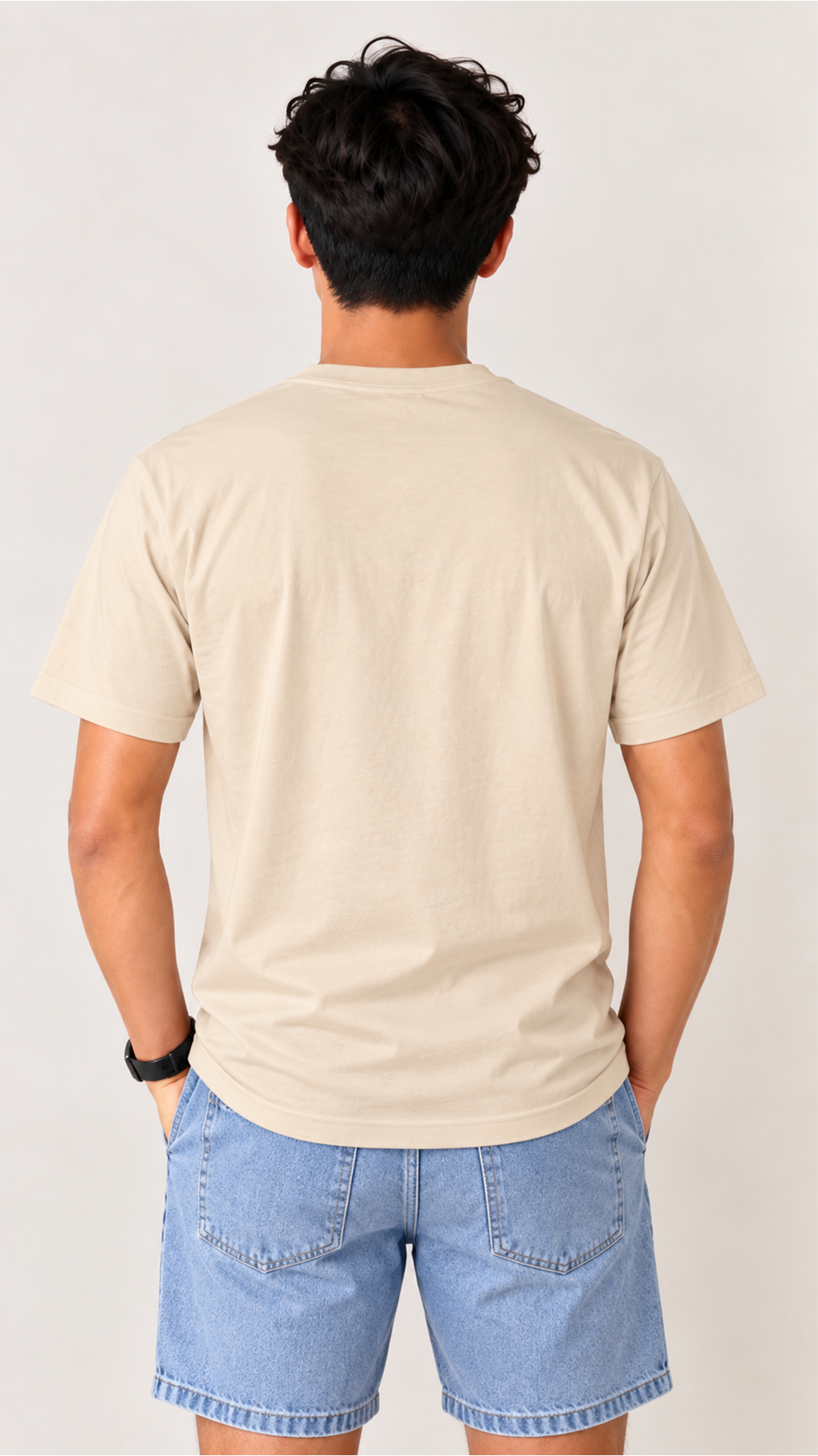 Custom Men’s T-Shirt-Beige